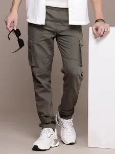 The Roadster Life Co. Men Pure Cotton Cargos Trousers