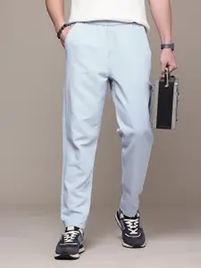 The Roadster Life Co. Men Pure Cotton Relaxed Loose Fit Trousers