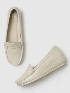 Marc Loire Women Textured Horsebit Loafers