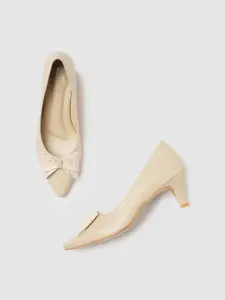 Marc Loire Pointed Toe Kitten Heeled Pumps