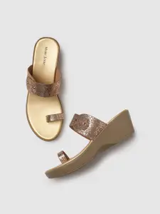 Marc Loire Embellished Wedge Sandals