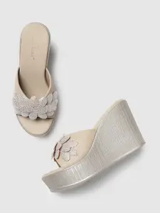 Marc Loire Embellished Wedge Heels