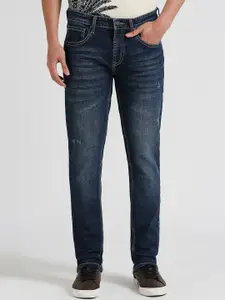Pepe Jeans Men Tapered Fit Low-Rise Heavy Fade Stretchable Jeans