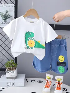 INCLUD Boys Printed T-shirt with Shorts