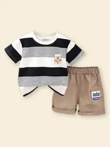 INCLUD Boys Striped T-shirt with Short