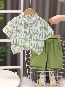 INCLUD Boys Printed Shirt with Short