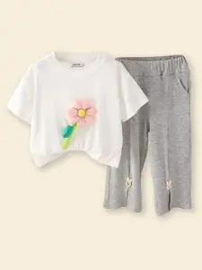 INCLUD Girls T-shirt with Trousers