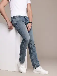 Nautica Men Pure Cotton Straight Fit Heavy Fade Jeans