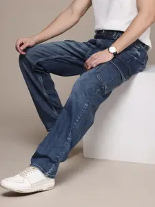 Nautica Men Heavy Fade Stretchable Caro Style Jeans