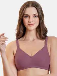 MAROON Full Coverage Non Padded T-shirt Bra With All Day Comfort