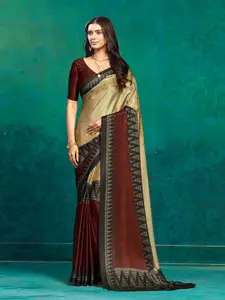 RACHNA Ethnic Motifs Satin Chettinad Saree