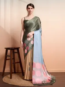 RACHNA Polka Prints Satin Saree