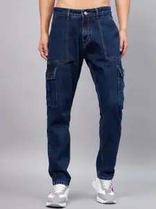 STUDIO NEXX Men Relaxed Fit Clean Look Mid Rise Cotton Jeans