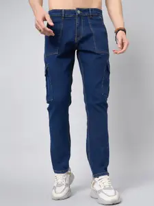 STUDIO NEXX Men Relaxed Fit Clean Look Cargo Styles Stretchable Jeans