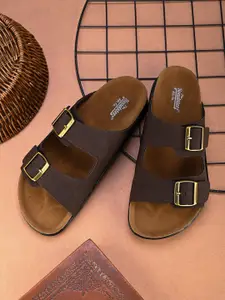 The Roadster Lifestyle Co. Men Brown Slip-On Casual Sandals