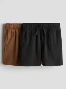 H&M Boys 2-Pack Linen-Blend Shorts