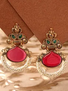KARATCART Gold-Plated Classic Drop Earrings