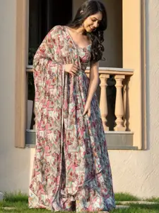 HOUSE OF JAMOTI Printed Ready to Wear Lehenga & Blouse With Dupatta