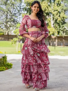 HOUSE OF JAMOTI Printed Ready to Wear Lehenga Choli