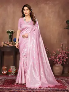 vj fashion Floral Woven Design Zari Banarasi Saree