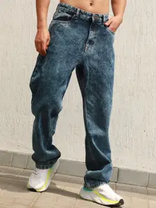 Hubberholme Men Straight Fit Clean Look Light Fade Pure Cotton Jeans