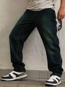 Hubberholme Men Straight Fit Pure Cotton Light Fade Jeans