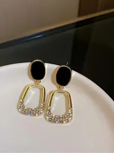 VAGHBHATT Gold-Plated Contemporary Drop Earrings