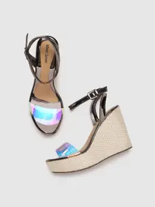 Marc Loire Open Toe Wedge Heels