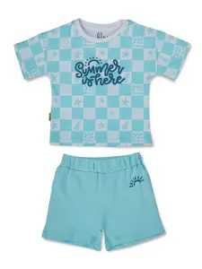 GJ baby Infants Graphic Printed T-shirt With Short