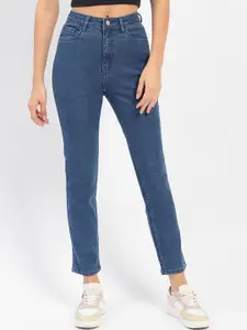 Madame Women Slim Fit Mid Rise Clean Look Stretchable Cropped Jeans