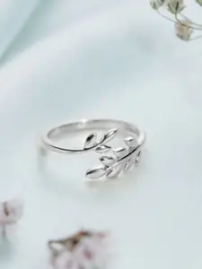 Zavya 925 Pure Sterling Silver Rhodium-Plated Finger Ring