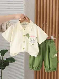 INCLUD Boys Printed Shirt With Short