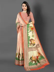 Mitera Ethnic Motifs Bagru Saree