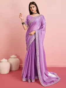 VAIRAGEE Sequinned Embroidered Saree