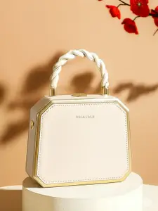 Diva Dale Colourblocked PU Oversized Bucket Satchel Handbag