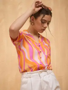 RARE Striped Shirt Style Top