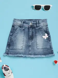 V-Mart Girls A-Line Knee Length Skirt