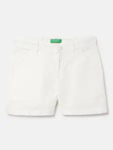 United Colors of Benetton Girls Mid-Rise Pure Cotton Shorts
