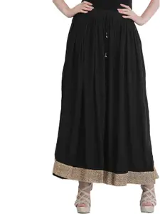 Exotic India Flared Maxi Ethnic Skirt