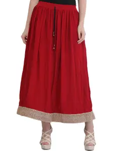Exotic India Flared Maxi Ethnic Skirt
