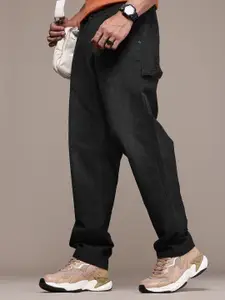 The Roadster Life Co. Men Relaxed Fit Pure Cotton Trousers