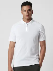 Peter England Polo Collar Short Sleeves Cotton T-shirt