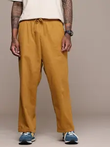 The Roadster Life Co. Men Baggy Fit Pure Cotton Trousers