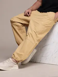 The Roadster Life Co. Men Baggy Fit Pure Cotton Joggers