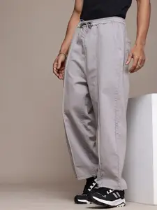 The Roadster Life Co. Men Baggy Fit Parallel Trousers