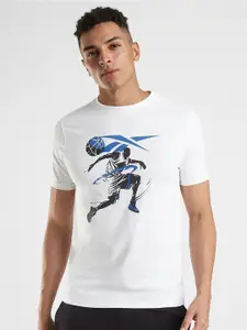 Reebok Active Graphic Printed Slim-Fit T-shirt