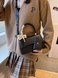 Styli Women Metallic Ribbon Design Handbag