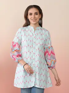 Ahalyaa Floral Printed Gotta Patti Kurti