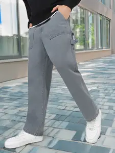 Urbano Fashion Men Loose Fit Carpenter Cargo Jeans