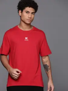 HRX by Hrithik Roshan Men Drop-Shoulder Sleeves Training T-shirt